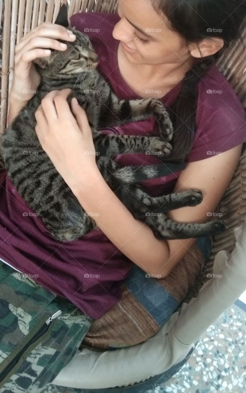 spending evening with my cat is so satisfying