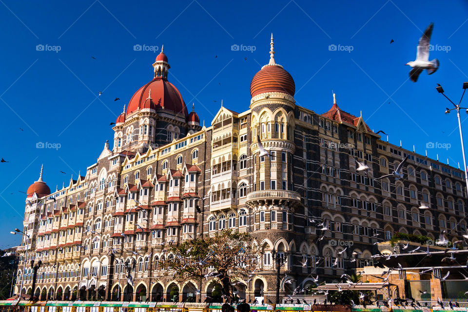The iconic and beautiful Taj hotel in South Mumbai...India