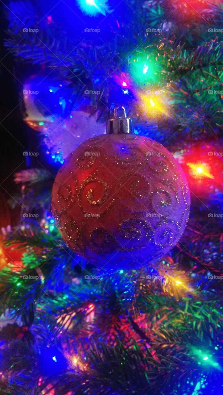 Christmas Tree. Decorative bauble