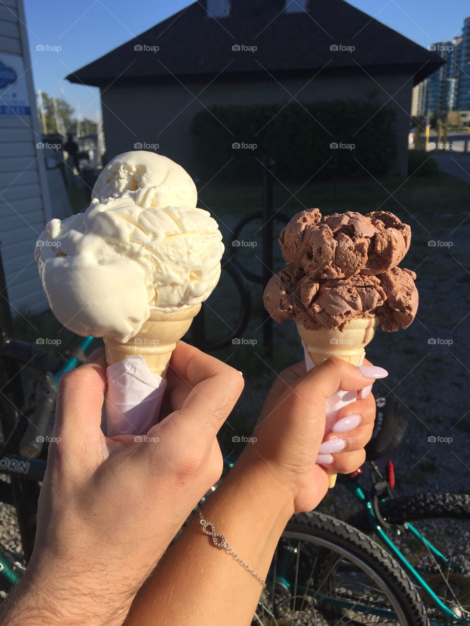 Ice cream cones always