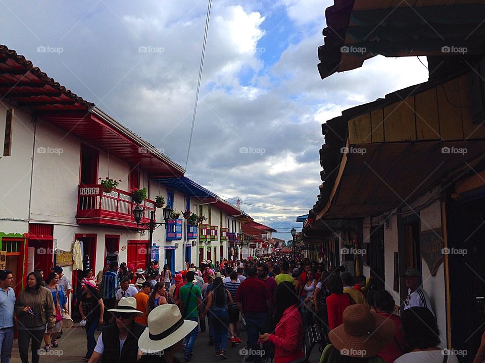 Market in colombia. Market