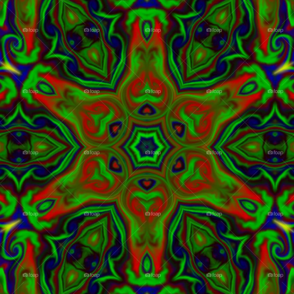 liquid paint kaleidoscope