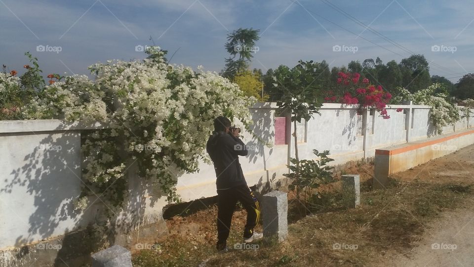 Photographer in action