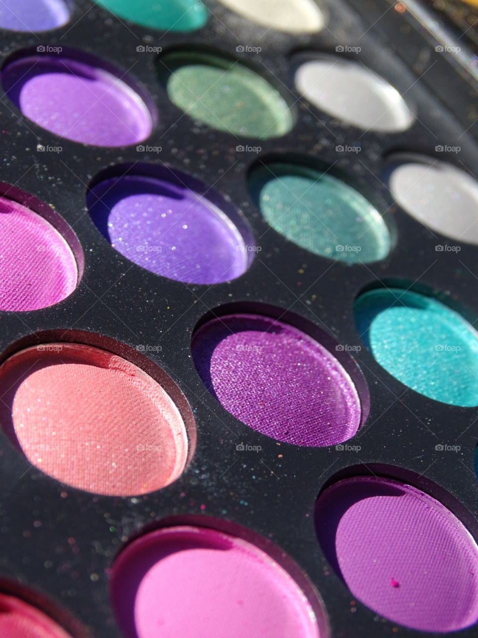 Macro makeup palette