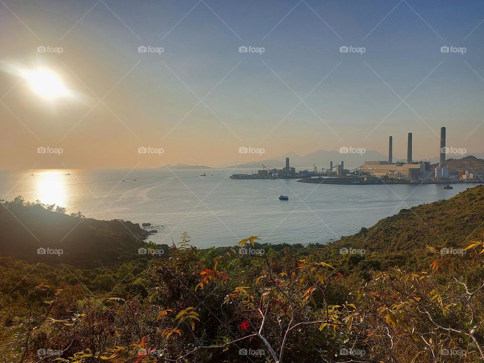 Sunset of Lamma Island