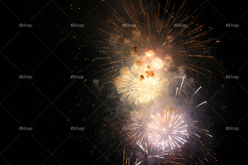 Fireworks, holiday, lights, flicker, splash, celebration, joy, sky, black sky, bright lights against the black sky, night, summer, night sky,
Bright lights of the salute against the black sky