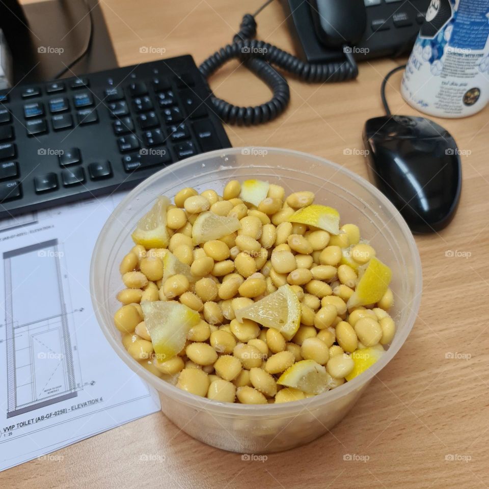 Come as a snack we eat in the office.