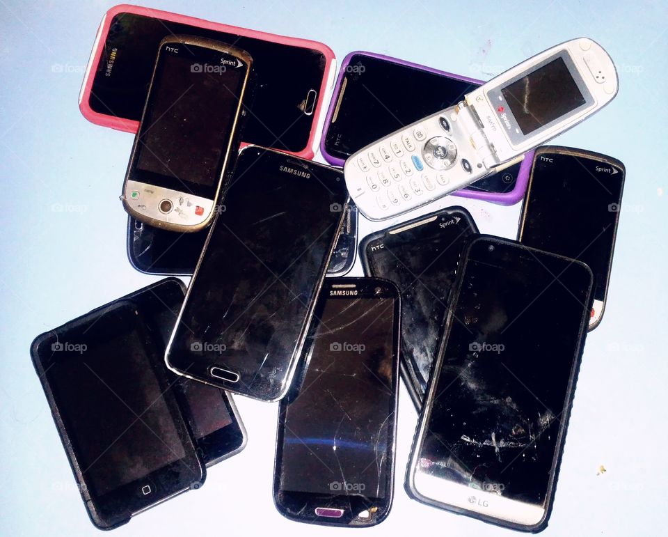 Smartphone graveyard