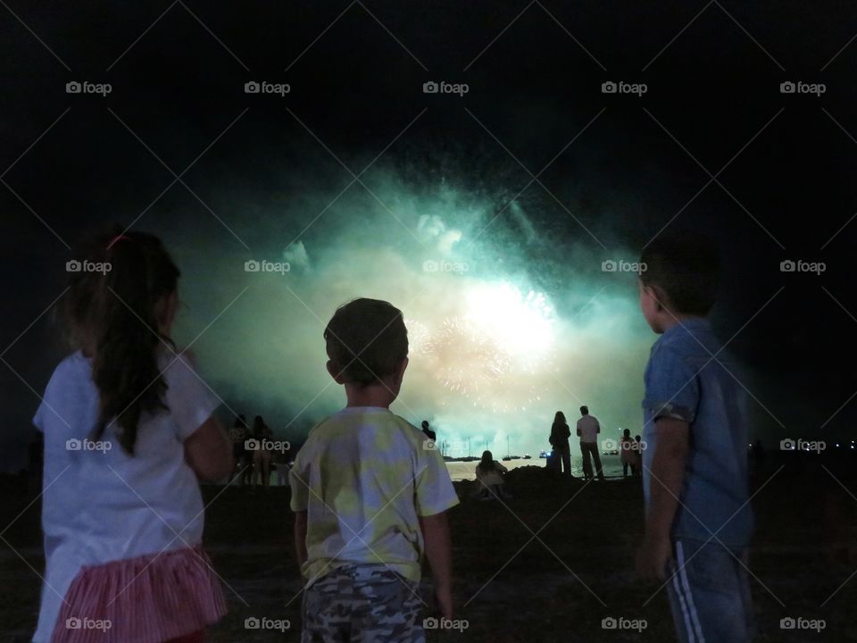 staring at summer fireworks