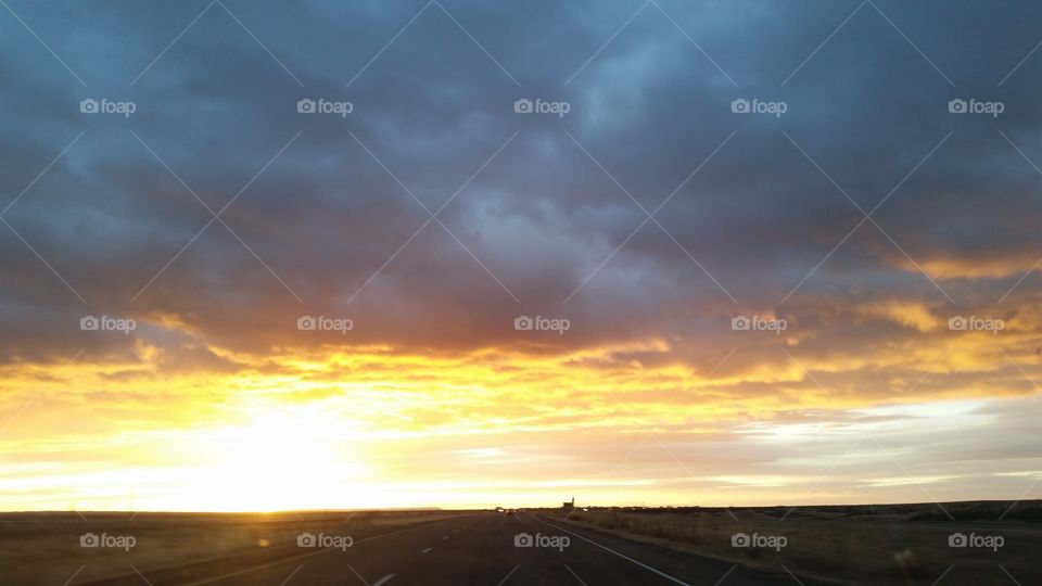 Sunset, Sky, Landscape, Sun, No Person