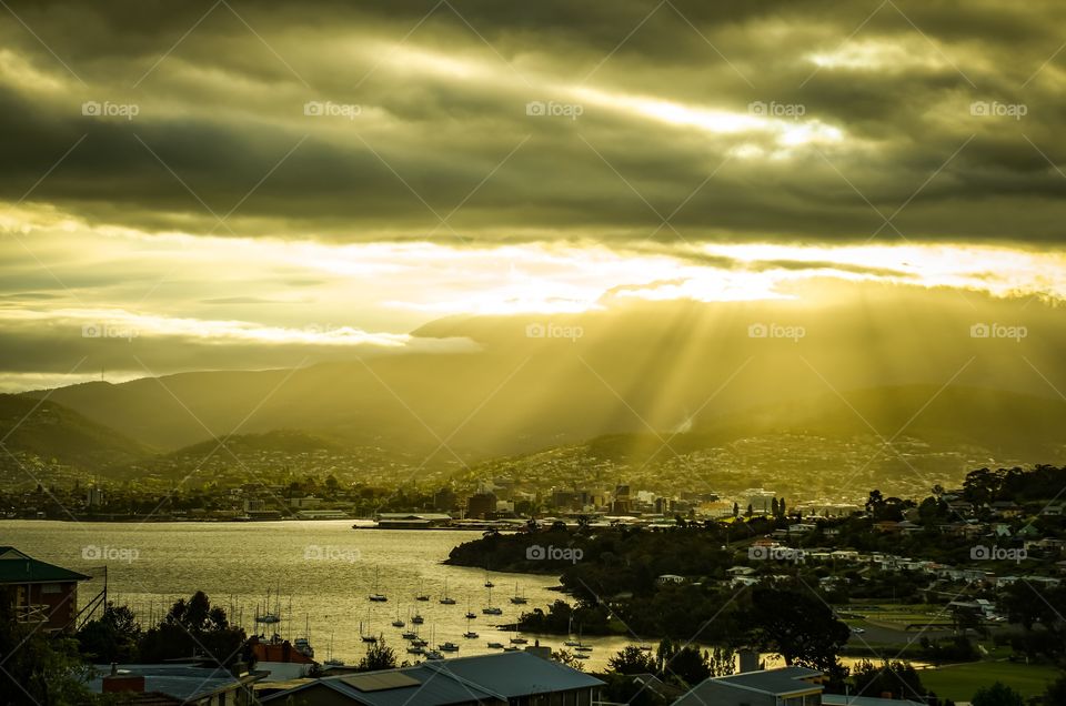 Hobart's sunset