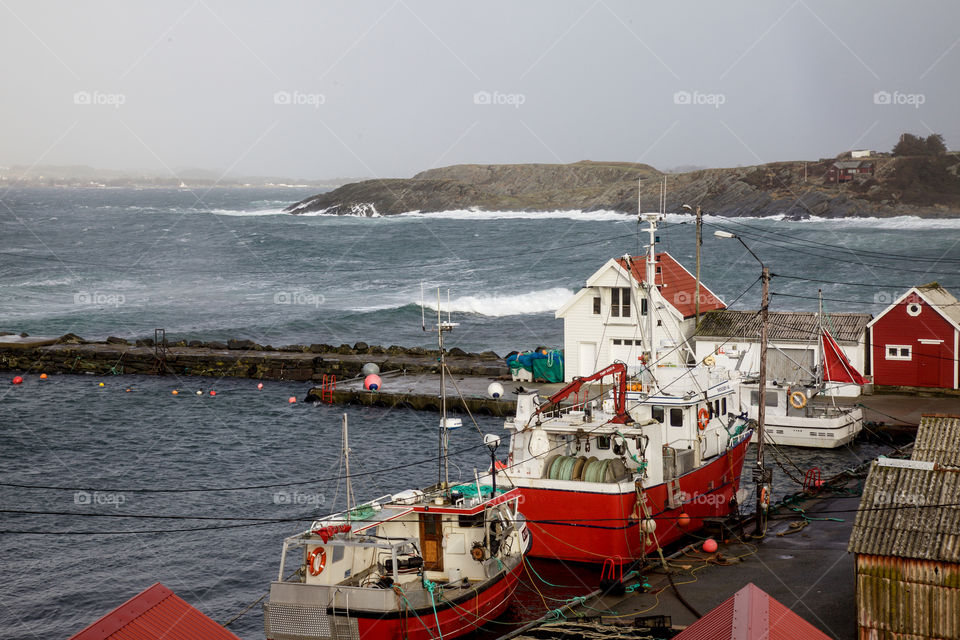 Fishing village in Norway. 