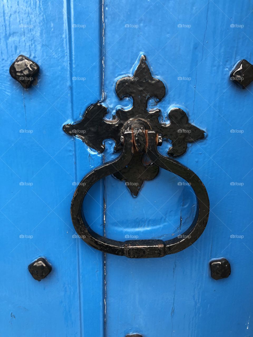 This very sturdy “door knocker”, is used for opening one of the doors of the local Somerset church