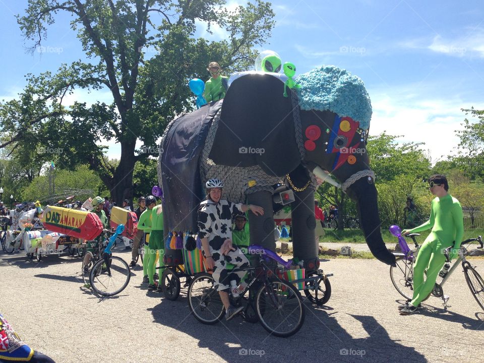 Baltimore kinetic sculpture race - elephant 