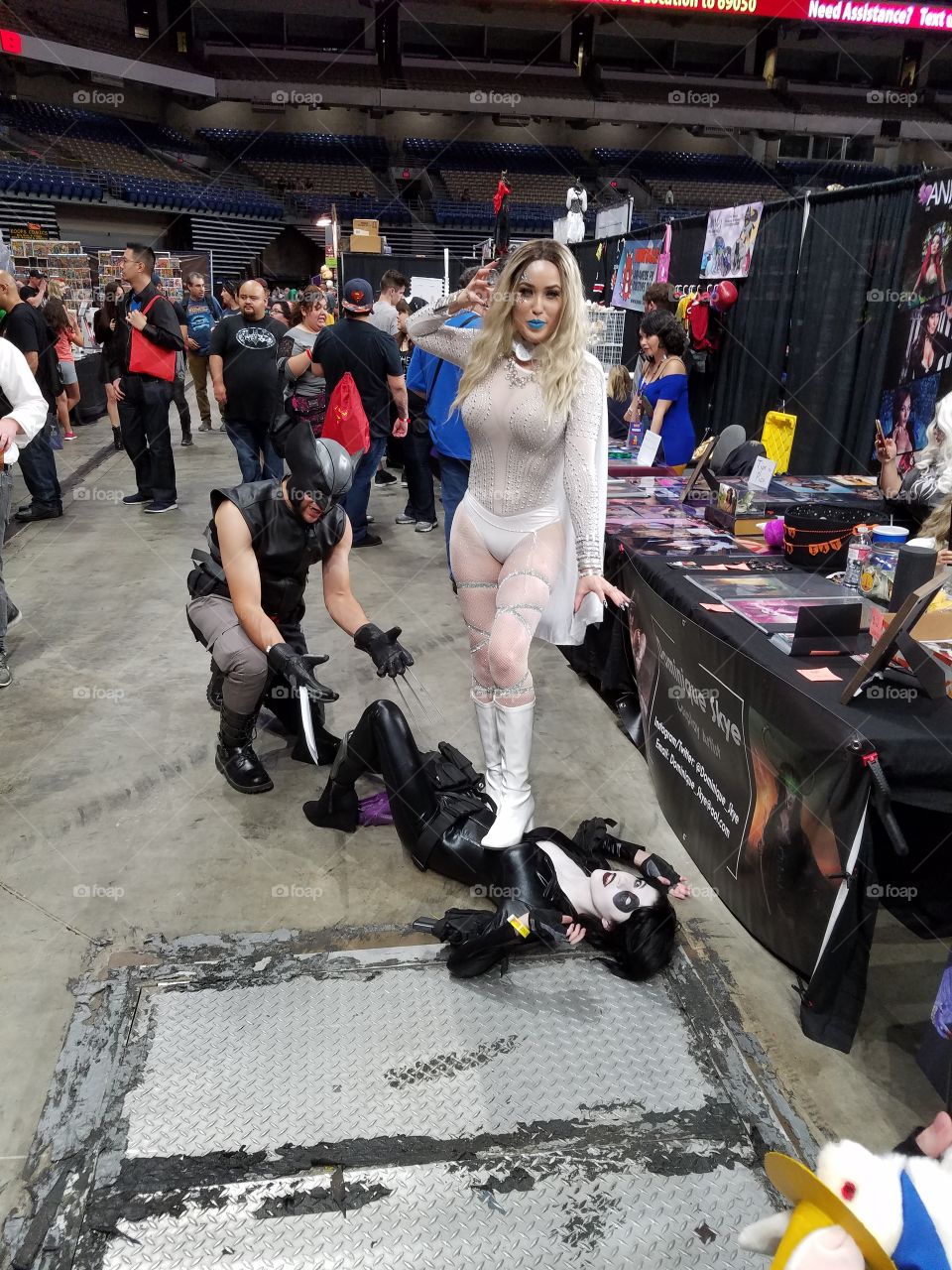 Wolverine, Emma Frost and Domino