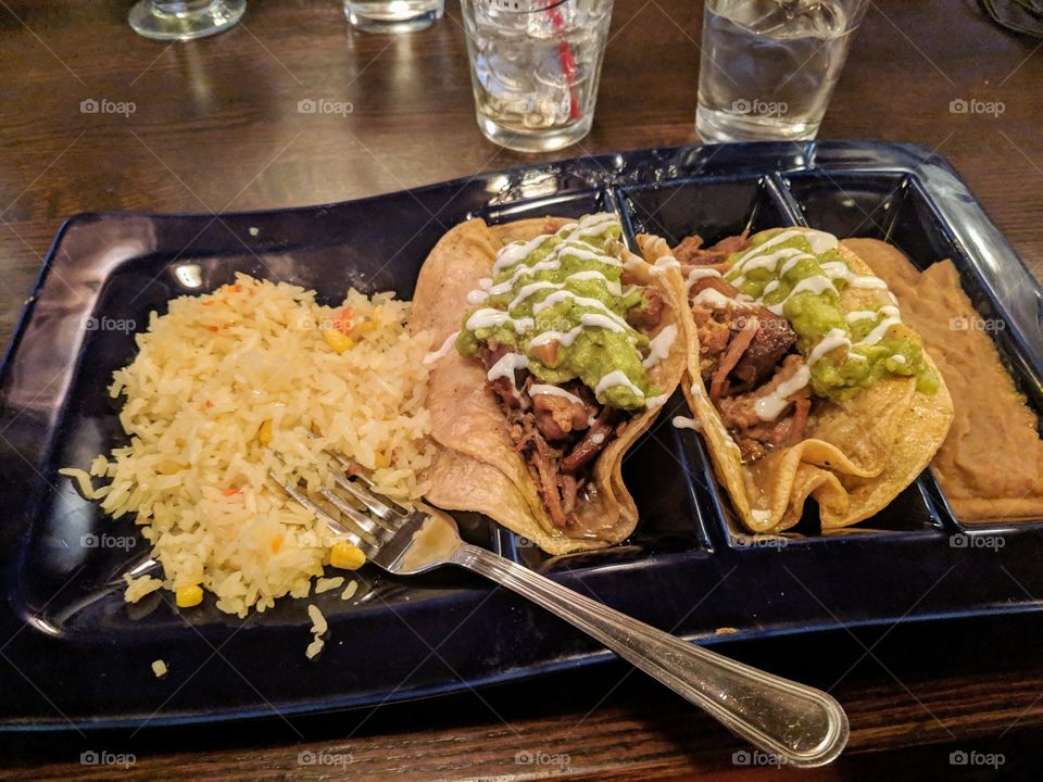 little tacos and rice