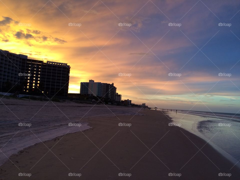 Sunset on Daytona Beach, FL