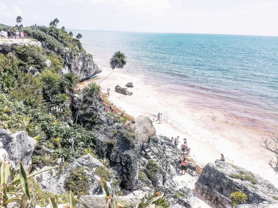 a beautiful beach in Tulum