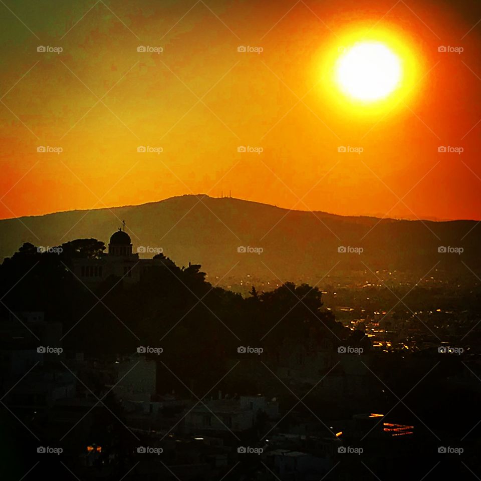 Sunset, Athens, Greece