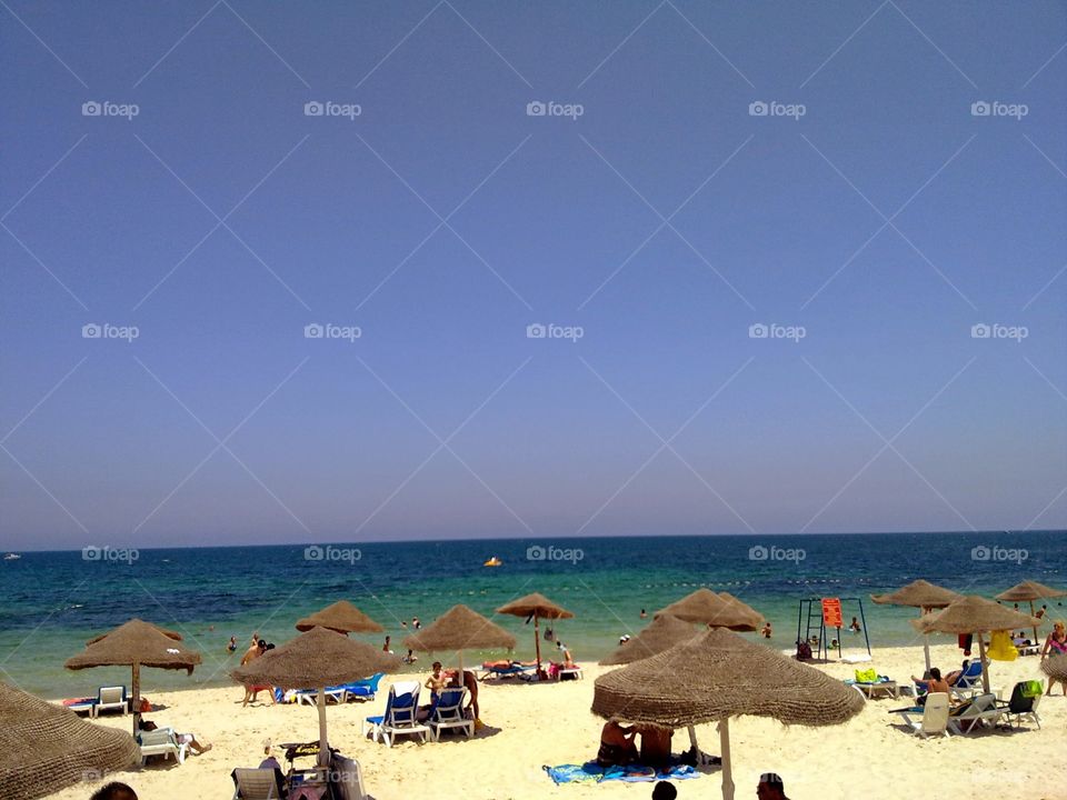 Summer enjoy in the beach 