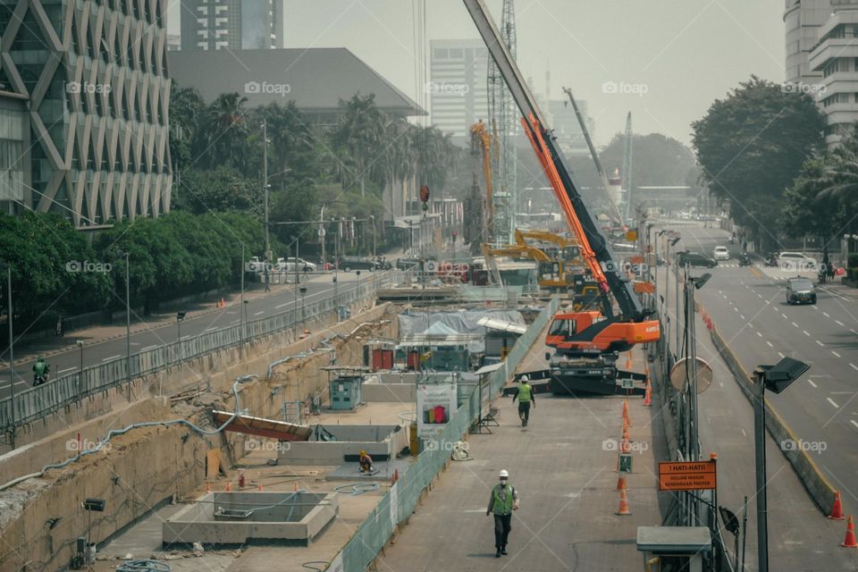 highway construction in jakarta