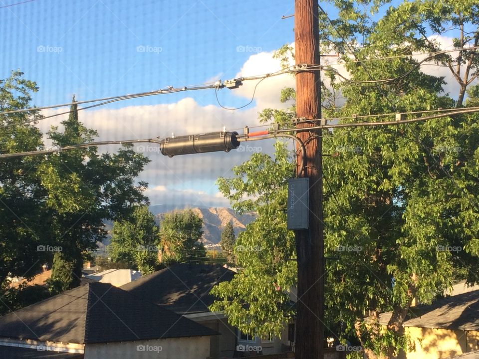 Clouds and mountains 