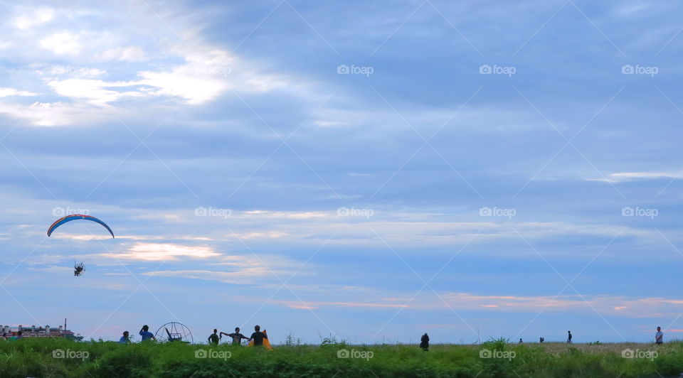 Paragliding on the Malalayang beach 2 . . .