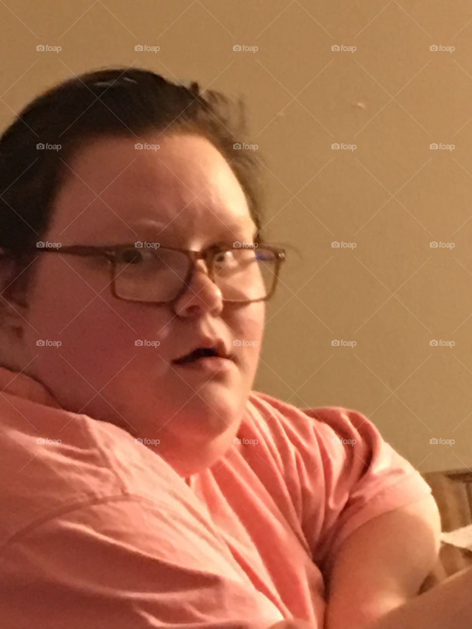 The I caught you face