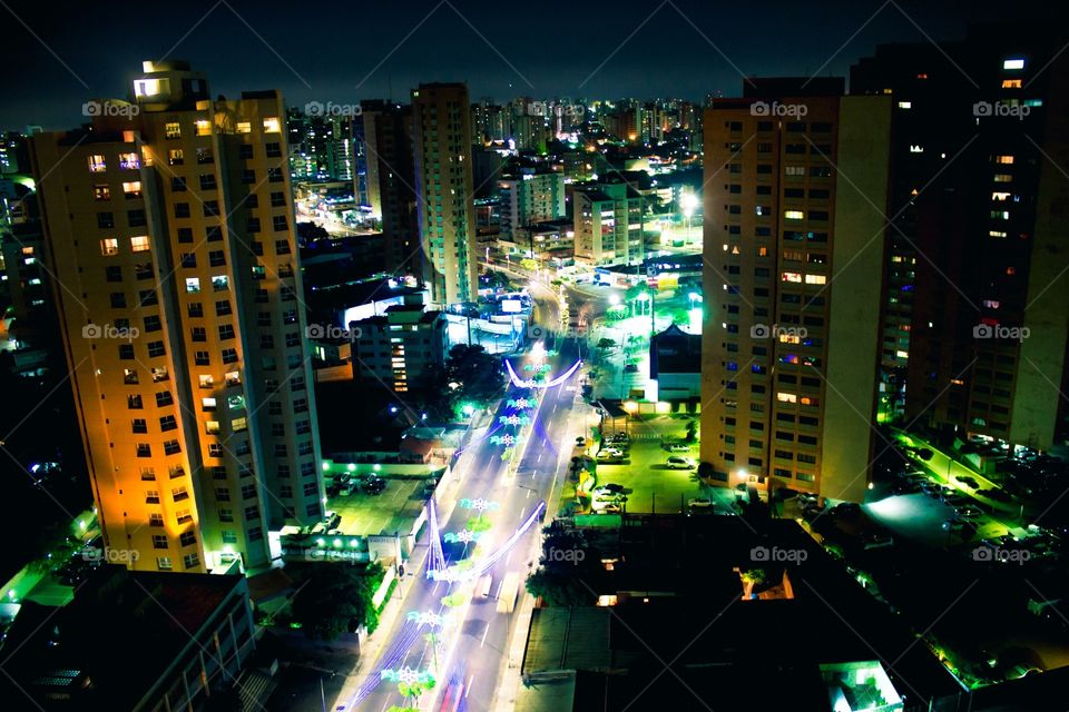 Night view in Maracaibo