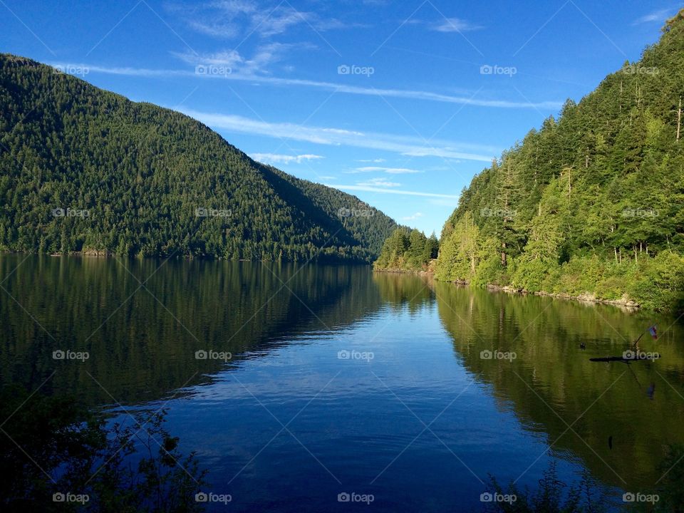 Heading to Tofino  had to stop to take a photo of this beautiful Lake. 