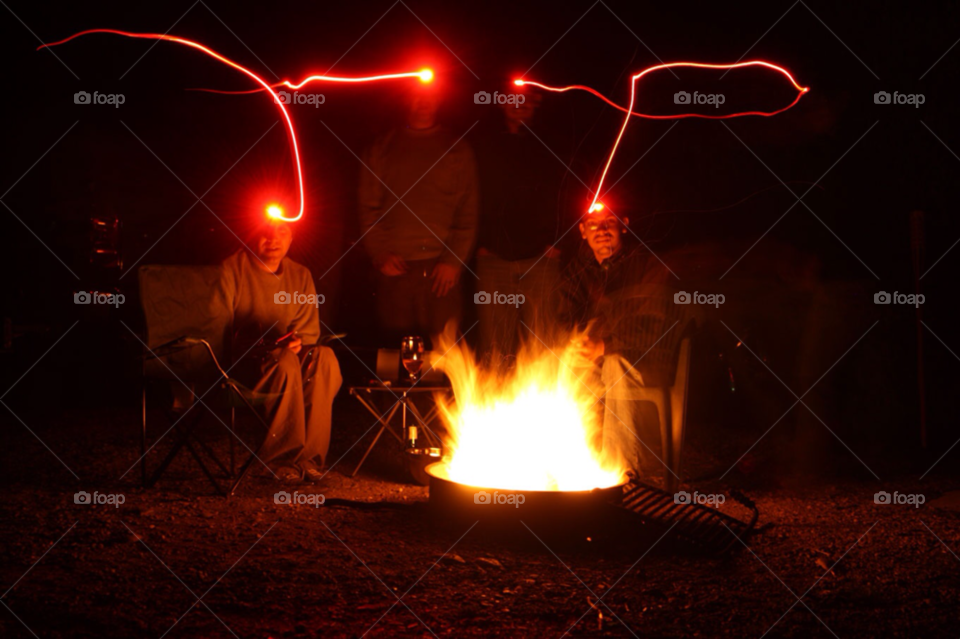 grand lake colorado fire camping lightpainting by drossa