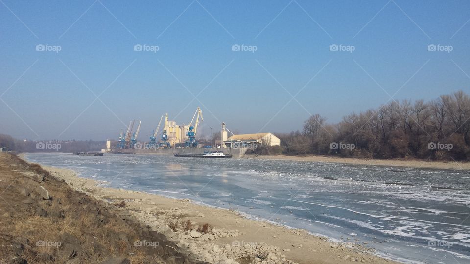 Frozen  Danube