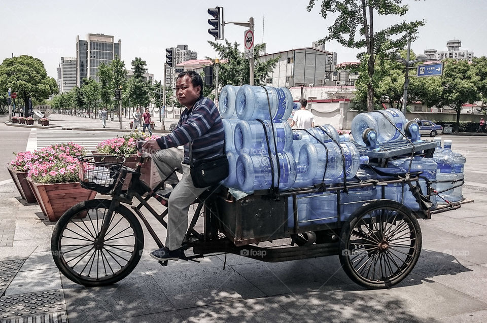 Water Bike. Shanghai Water Courier