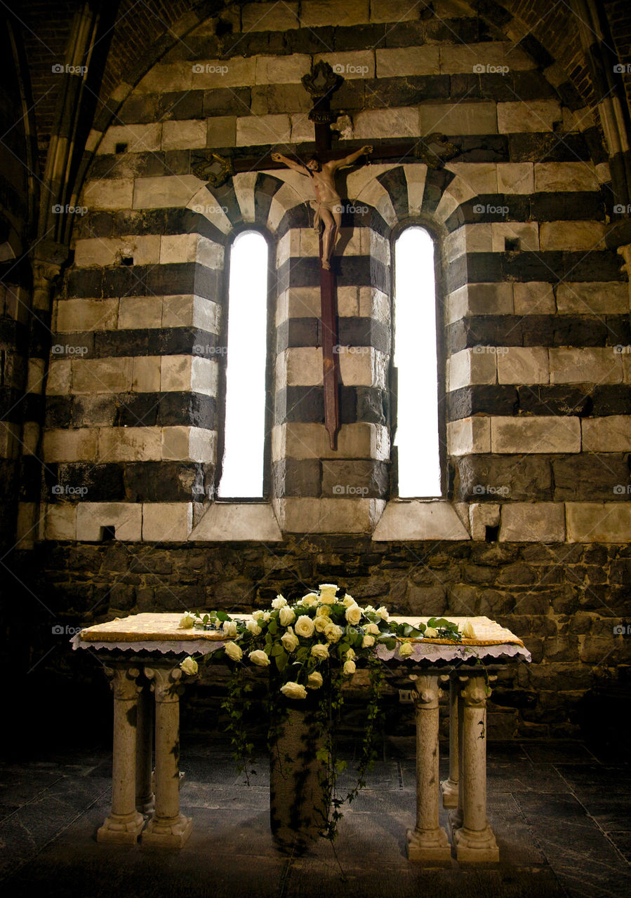 Alter in a church.