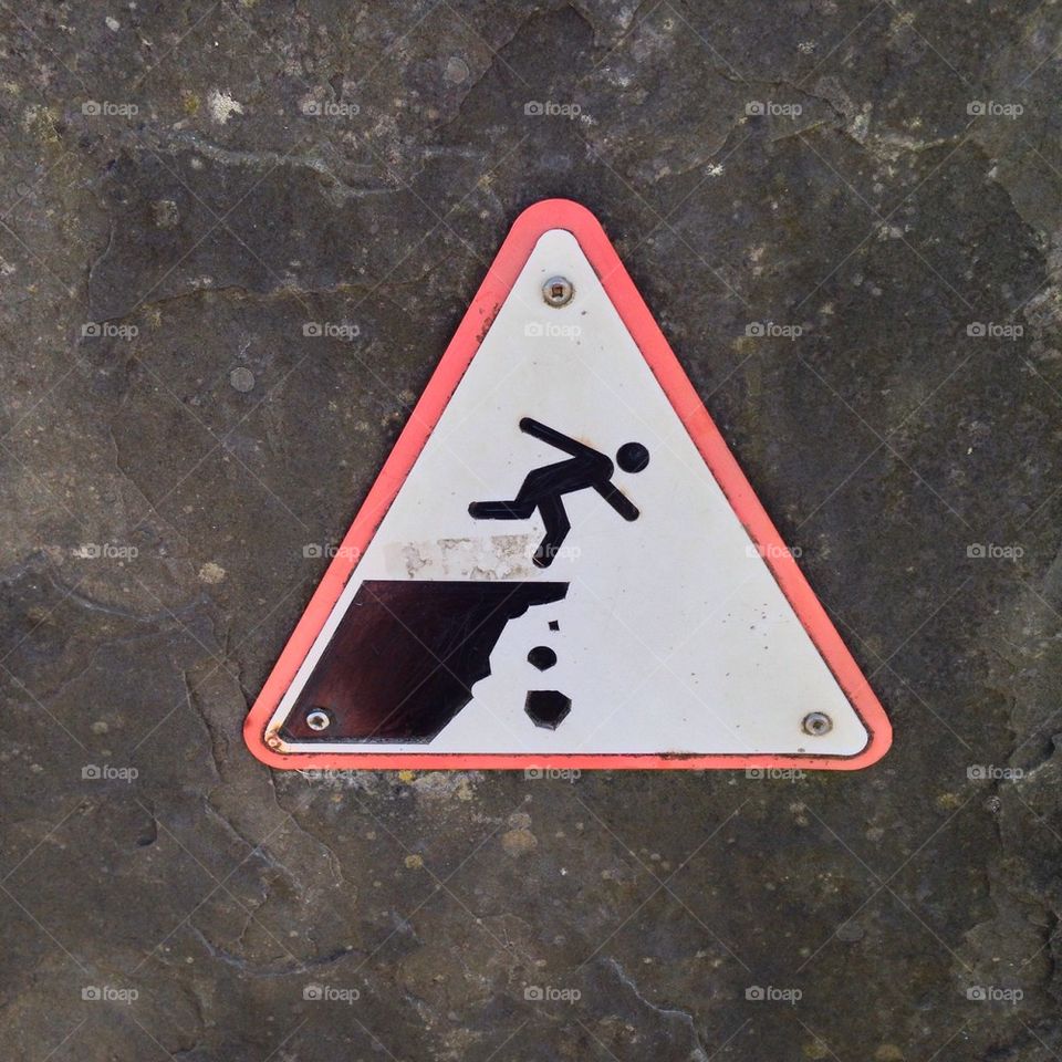 Falling sign