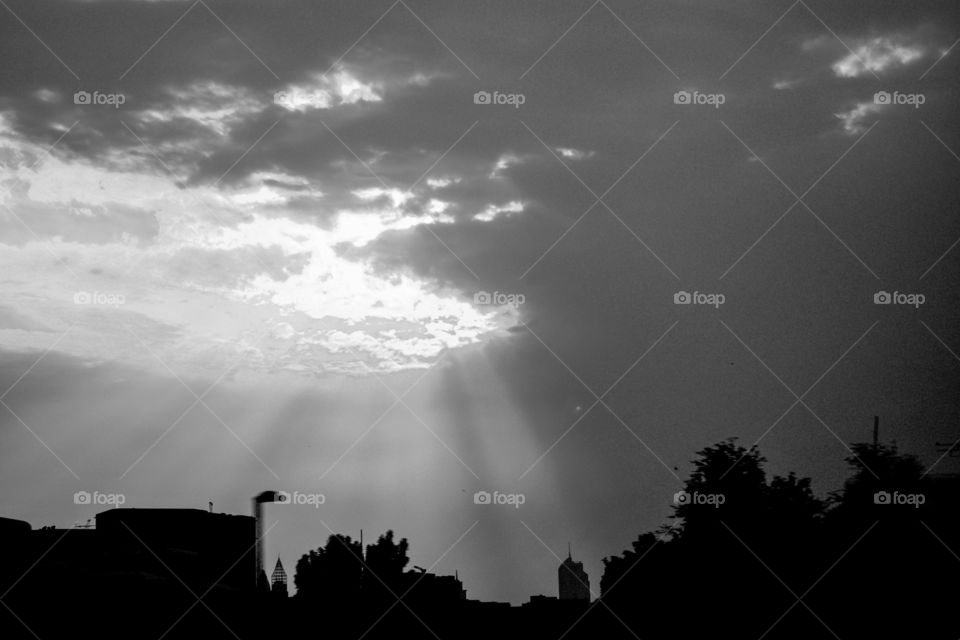 sky, sunshine, cloud