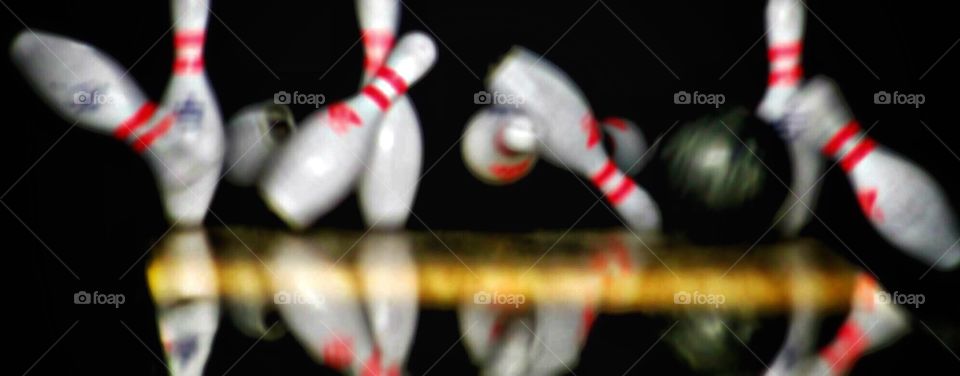 Blurry Bowling Pins