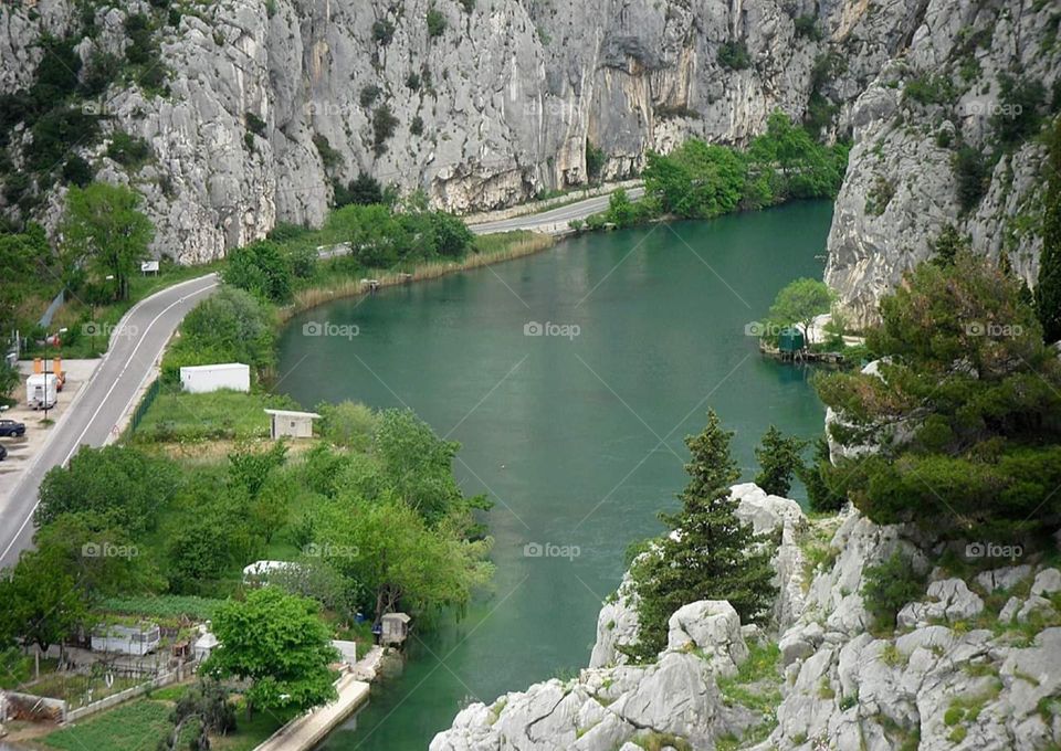 Cetina River by to Omiš