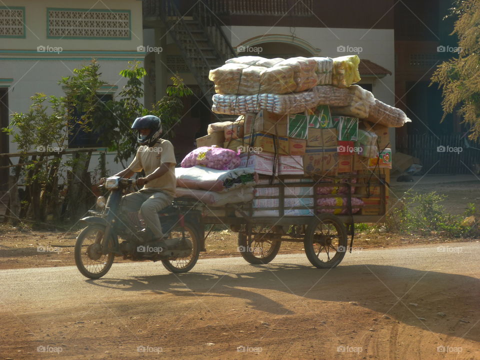 Bicycle hauler in Vietnam 