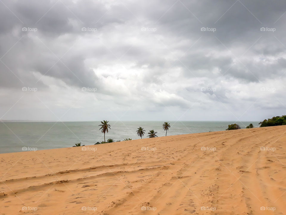 Walk in the dunes in Natal.