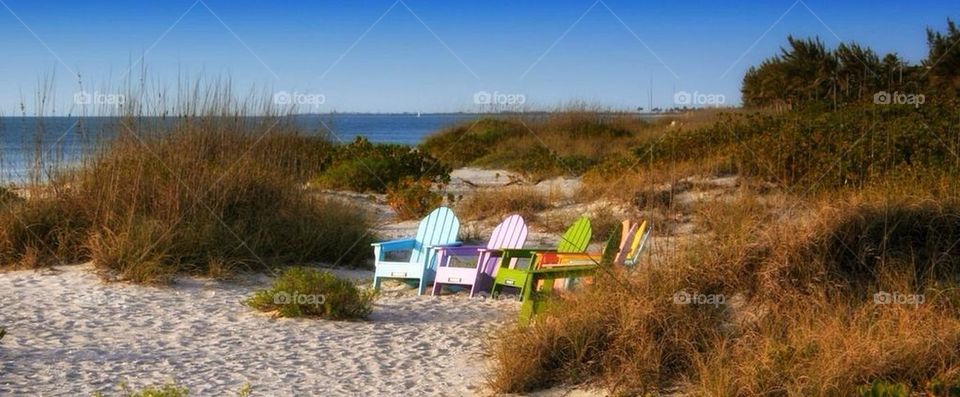 Colorful Beach Chairs