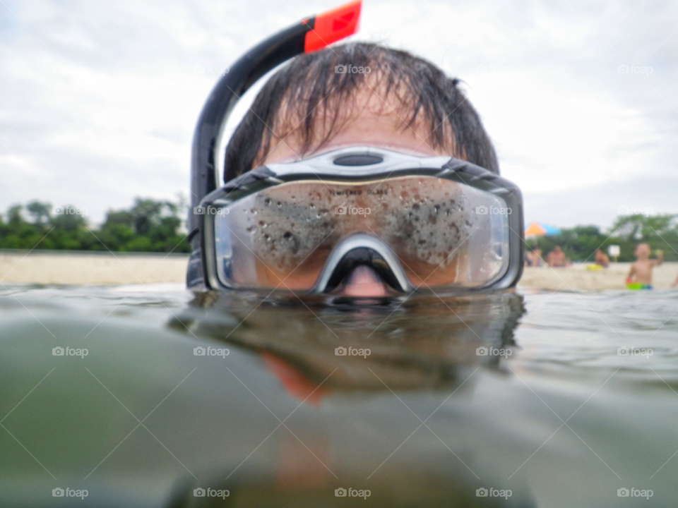 long island ny beach snorkeling mask by delvec