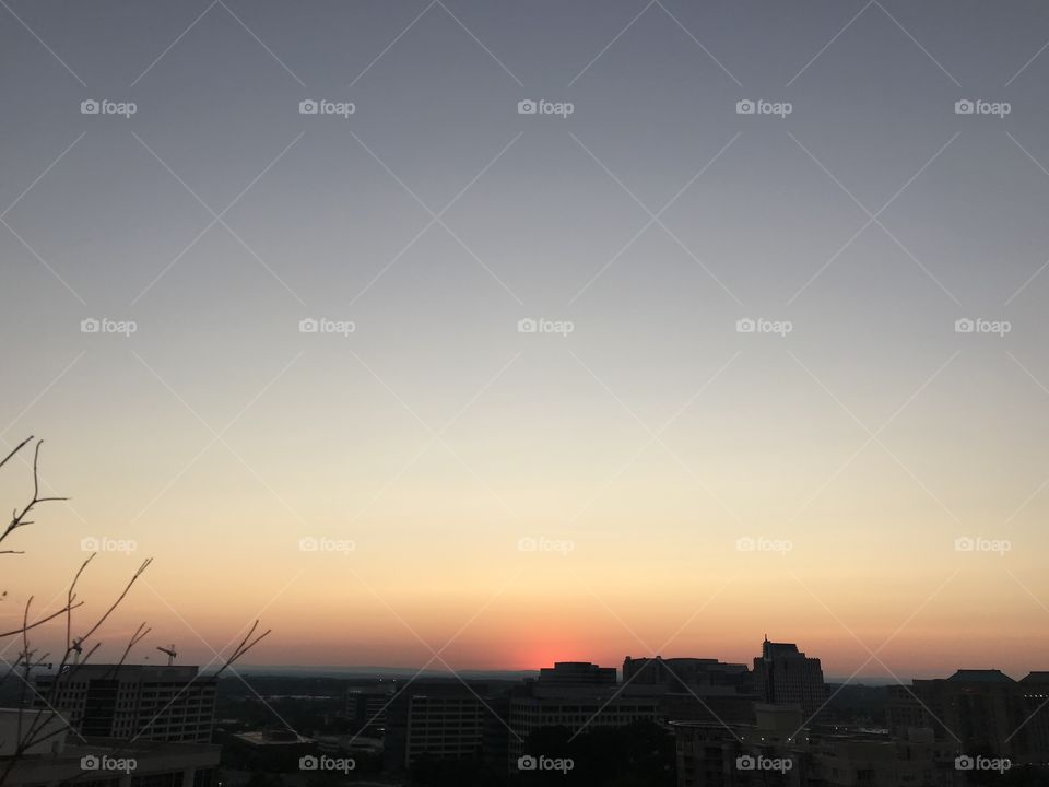 Sunset into darkness 