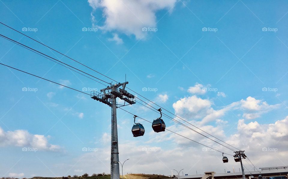Cable car in the sky