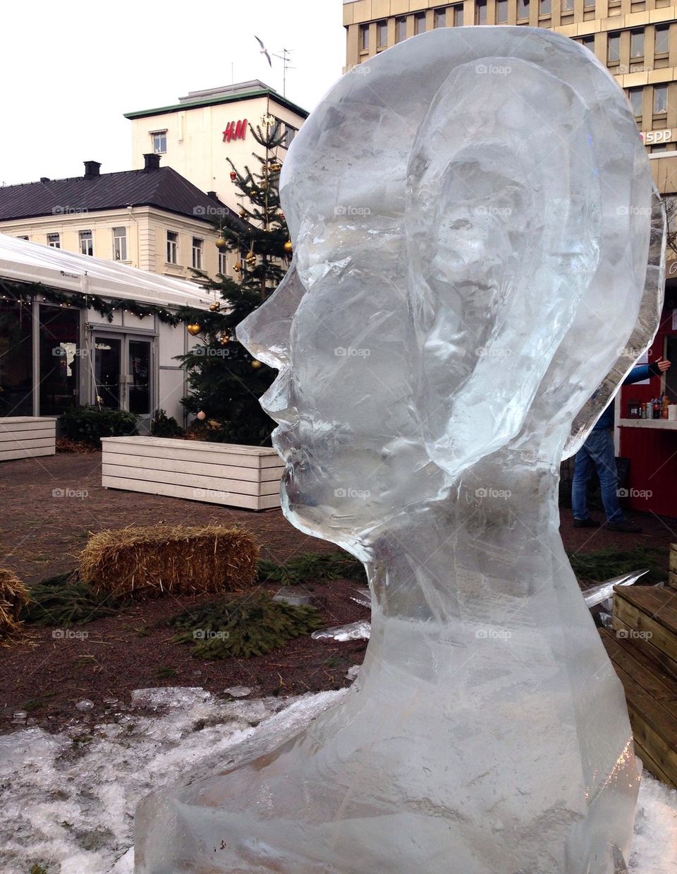 Ice sculpture.