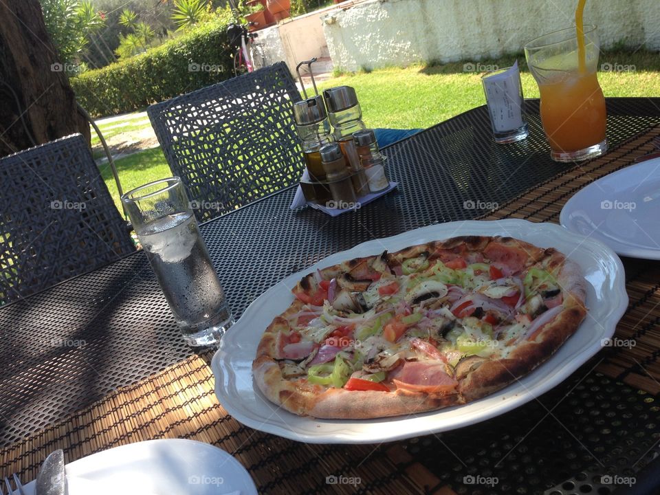 Pizza al fresco