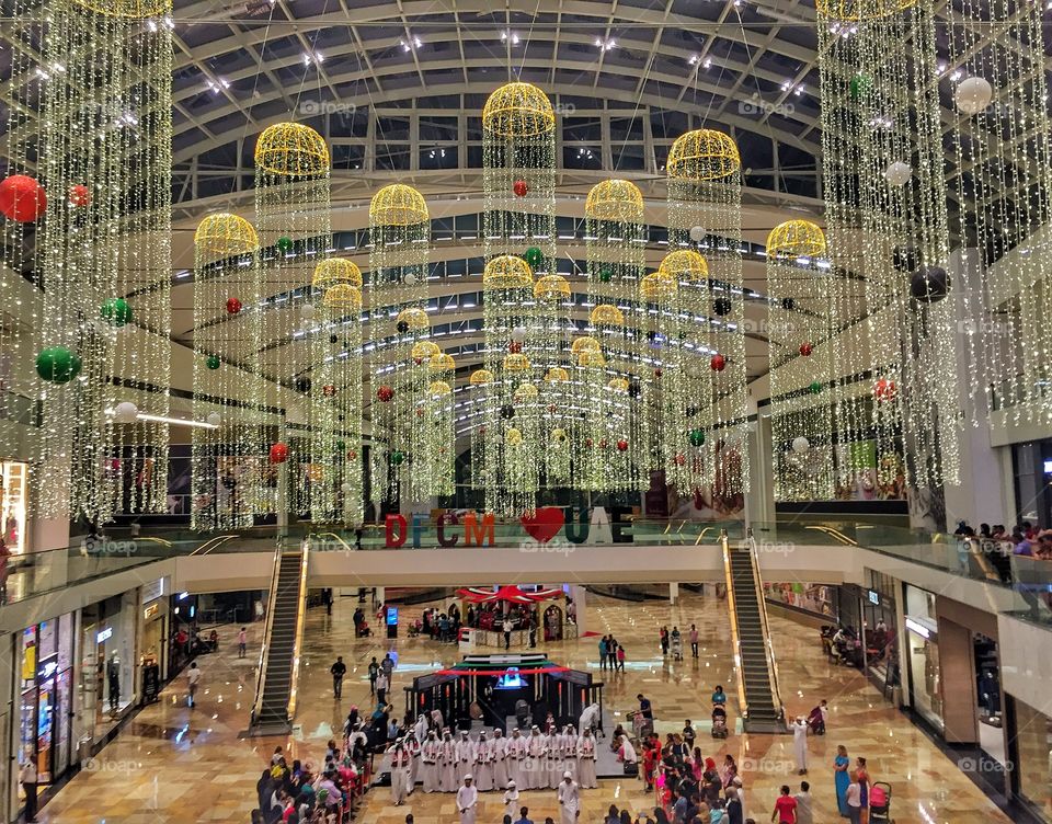 Festive decoration in mall