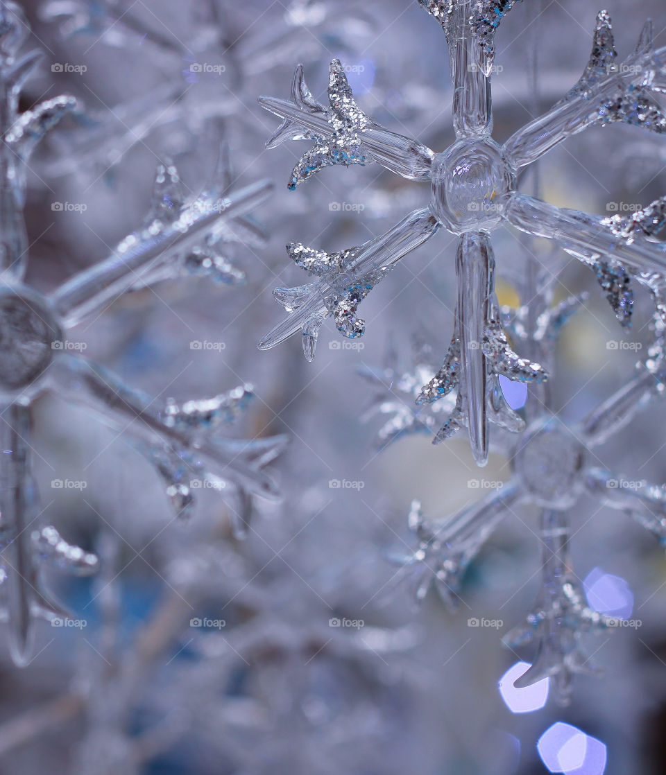 Close-up of snowflake