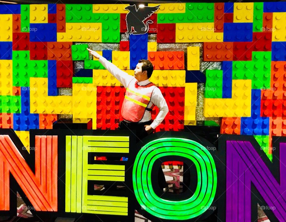 Colorful Lego man