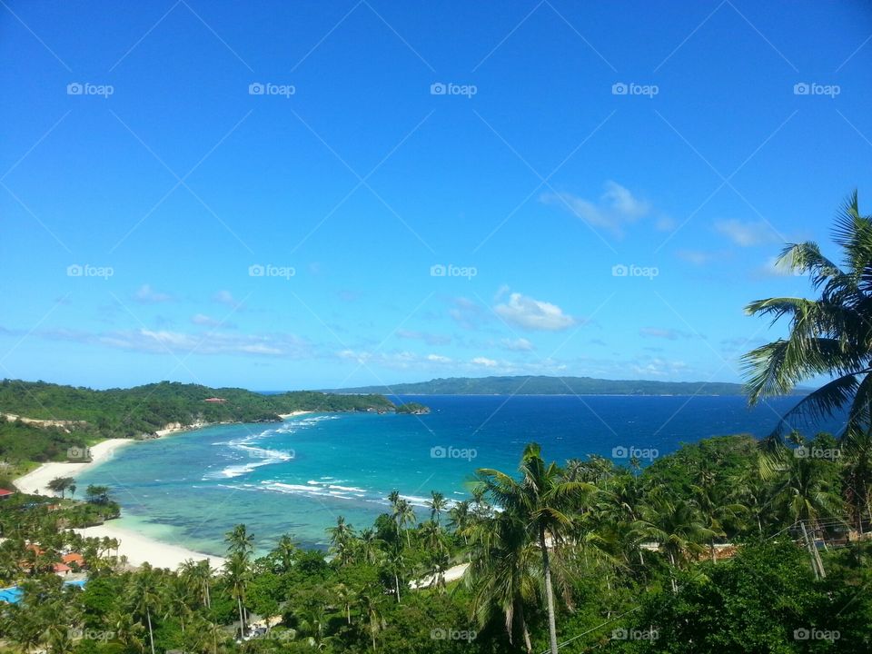 View of Boracay coastline
